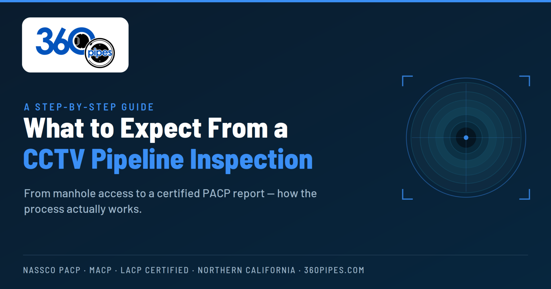360 Pipes step-by-step guide to CCTV pipeline inspection in Northern California Category